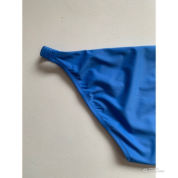 J Crew Scrunchie Strap Bikini Bottom Size XL Full Coverage Sail Blue NWT - Picture 6 of 14